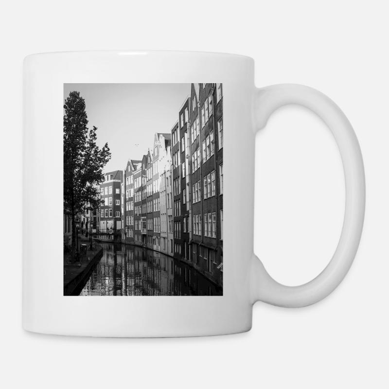 Amsterdam Kanal - Tasse - Weiß
