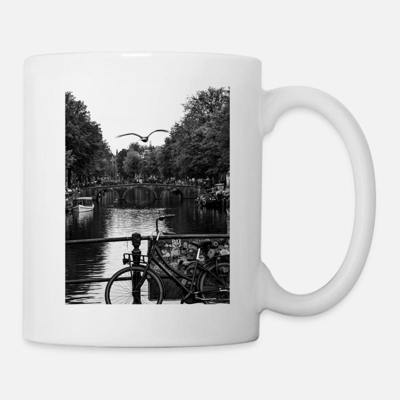 Amsterdam Kanal - Tasse - Weiß