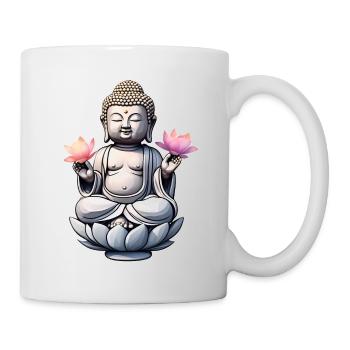 Baby Buddha - meditation yoga relaxation - Mug - white - Right