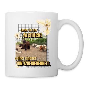 Herde Motto - Tasse - Weiß - Rechts