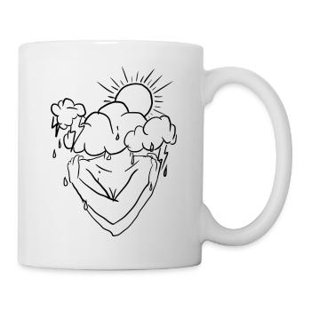 Tête de nuage - Mug blanc - blanc - Droite