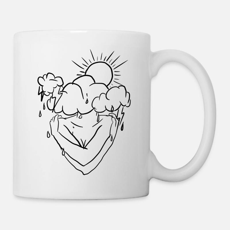 Tête de nuage - Mug blanc - blanc