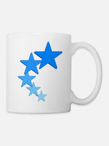 Sterne Logo - Tasse - Weiß