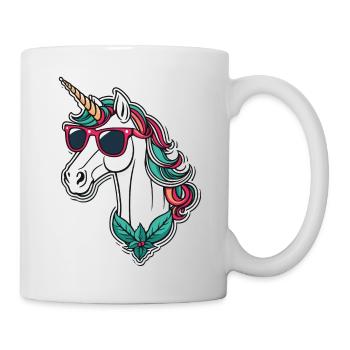 Unicorn Christmas Drawing - Mug - white - Right