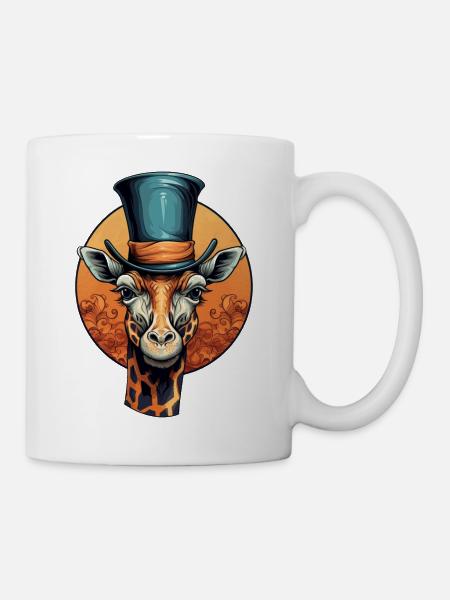 Gentleman Girafe no2 - Mug - white
