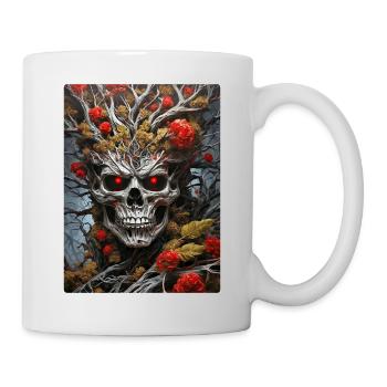 Spooky Plants Skull 1 3 - Mug - white - Right