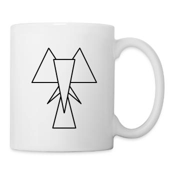 Triangle-Elephant - Tasse - Weiß - Rechts