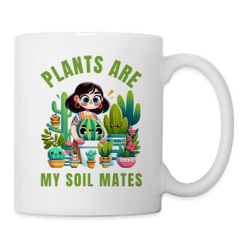 Plants are my soilmates - Mug - white - Right
