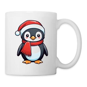 pingouin bonnet de noel - Mug blanc - blanc - Droite