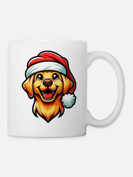 Labrador Festive Christmas - Mug - white