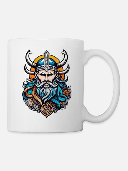 Wikinger Odin Thor Walhalla - Tasse - Weiß
