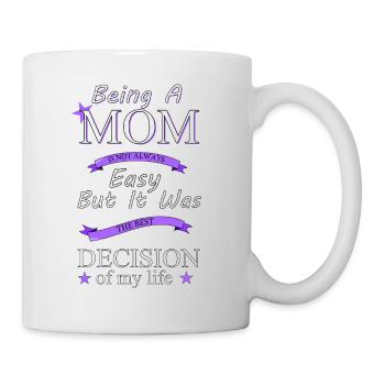 Being a mother - Mug - white - Right