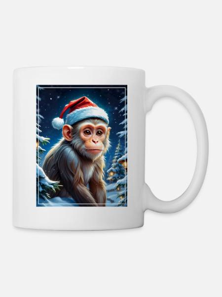 Winter Landscape Monkey 1.15 - Mug - white
