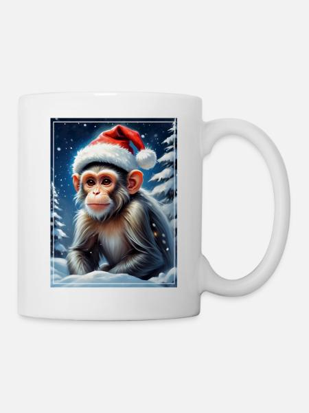 Winter Landscape Monkey 1.9 - Mug - white