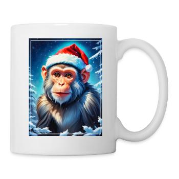 Singe Paysage D’hiver 1 1 14 - Mug blanc - blanc - Droite