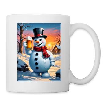 Bière de bonhomme de neige de Noël 1.3 - Mug blanc - blanc - Droite