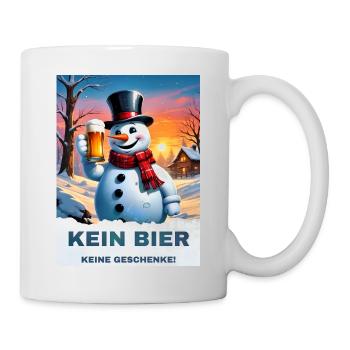 Bière de bonhomme de neige de Noël 2.3 - Mug blanc - blanc - Droite