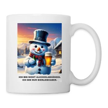 Bière de bonhomme de neige de Noël 2.10 - Mug blanc - blanc - Droite