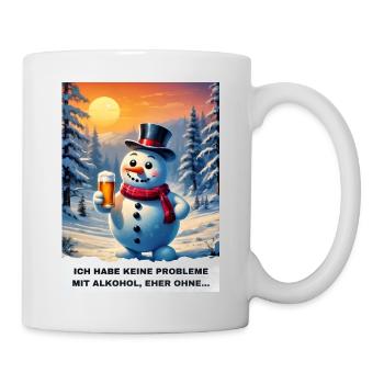 Bière de bonhomme de neige de Noël 2.7 - Mug blanc - blanc - Droite