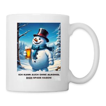 Bière de bonhomme de neige de Noël 2.9 - Mug blanc - blanc - Droite