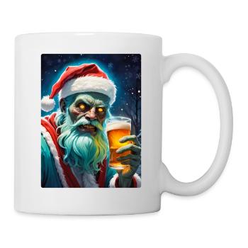 Bière zombie de Noël 1.2 - Mug blanc - blanc - Droite