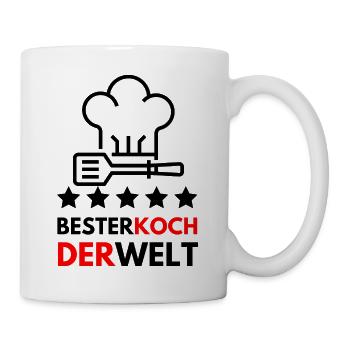 Bester Koch der Welt - Tasse - Weiß - Rechts