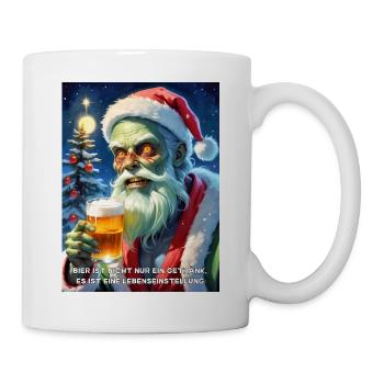 Weinachten Zombie Bier 2.6 - Tasse - Weiß - Rechts