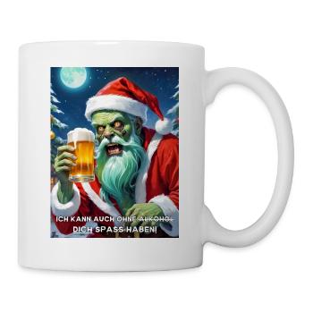 Weinachten Zombie Bier 2.9 - Tasse - Weiß - Rechts