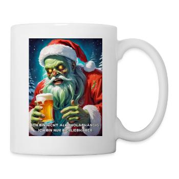 Weinachten Zombie Bier 2.10 - Tasse - Weiß - Rechts