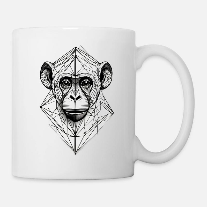 Singe moderne - Mug blanc - blanc