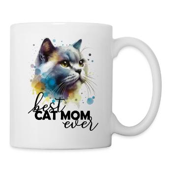 La meilleure maman chat de tous les temps - Mug blanc - blanc - Droite