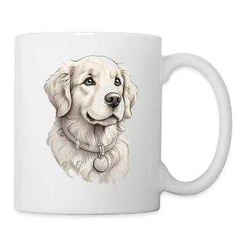 Golden Retriever - Tasse oder Bierdeckel - Tasse - Weiß - Rechts