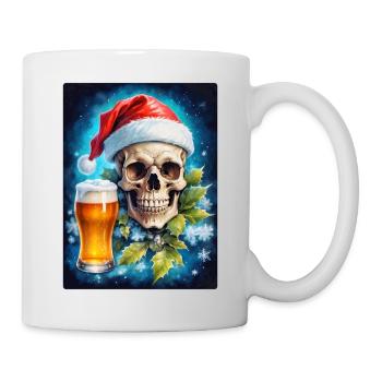 Weihnachten Skull Bier 1.3 - Tasse - Weiß - Rechts