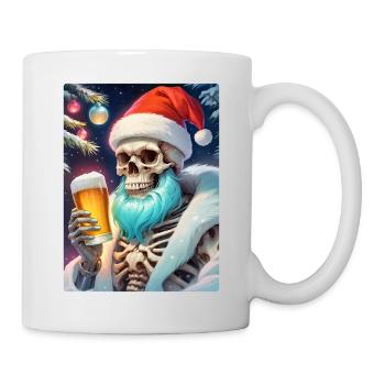 Weihnachten Skull Bier 1.9 - Tasse - Weiß - Rechts