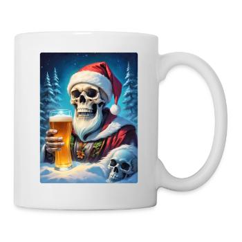 Weihnachten Skull Bier 1.6 - Tasse - Weiß - Rechts