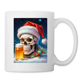 Weihnachten Skull Bier 1.10 - Tasse - Weiß - Rechts