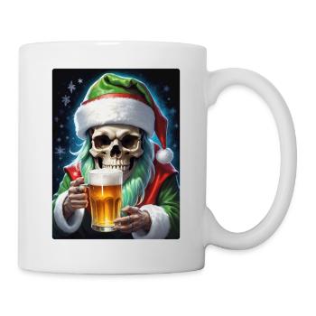 Weihnachten Skull Bier 1.4 - Tasse - Weiß - Rechts