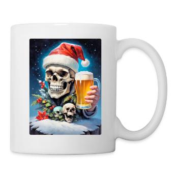 Bière Crâne de Noël 1.12 - Mug blanc - blanc - Droite