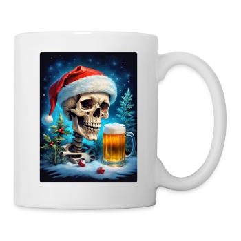 Weihnachten Skull Bier 1.5 - Tasse - Weiß - Rechts