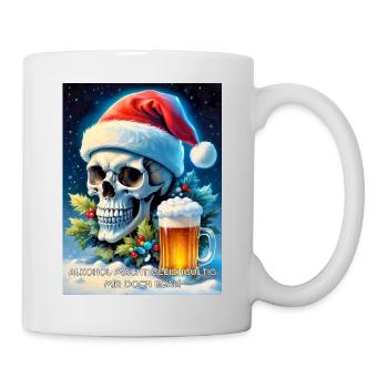 Weihnachten Skull Bier 2.8 - Tasse - Weiß - Rechts