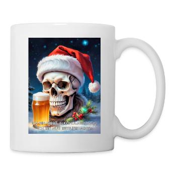 Weihnachten Skull Bier 2.10 - Tasse - Weiß - Rechts