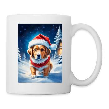 Chien de paysage d’hiver 3.2 - Mug blanc - blanc - Droite