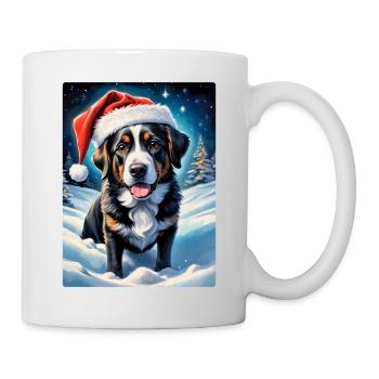 Chien de paysage d’hiver 3.10 - Mug blanc - blanc - Droite
