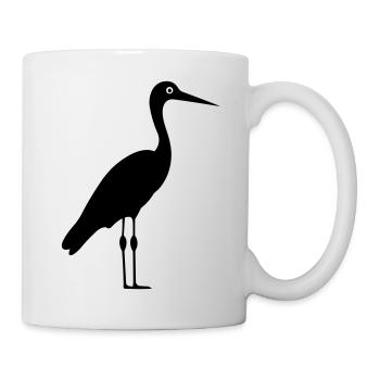 Simple petite cigogne - Mug blanc - blanc - Droite