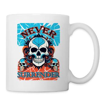 Ne jamais se rendre - Mug blanc - blanc - Droite