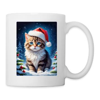 Paysage d’hiver Cat 3.11 - Mug blanc - blanc - Droite
