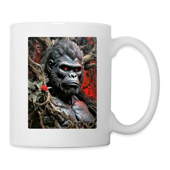 Gruselige Pflanzen Gorilla 1.2 - Tasse - Weiß - Rechts