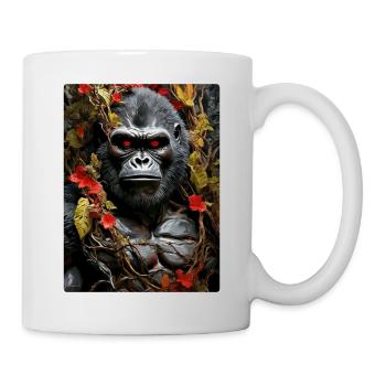 Gruselige Pflanzen Gorilla 1.1 - Tasse - Weiß - Rechts