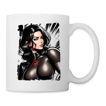 Cartoon Girl - Tasse - Weiß - Rechts