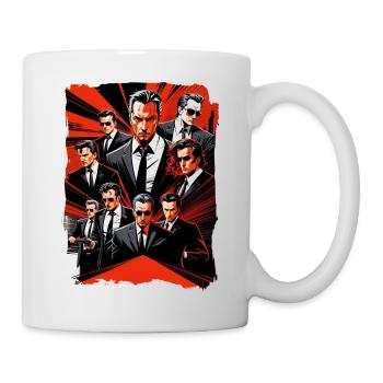 Cartoon-Gangster - Tasse - Weiß - Rechts